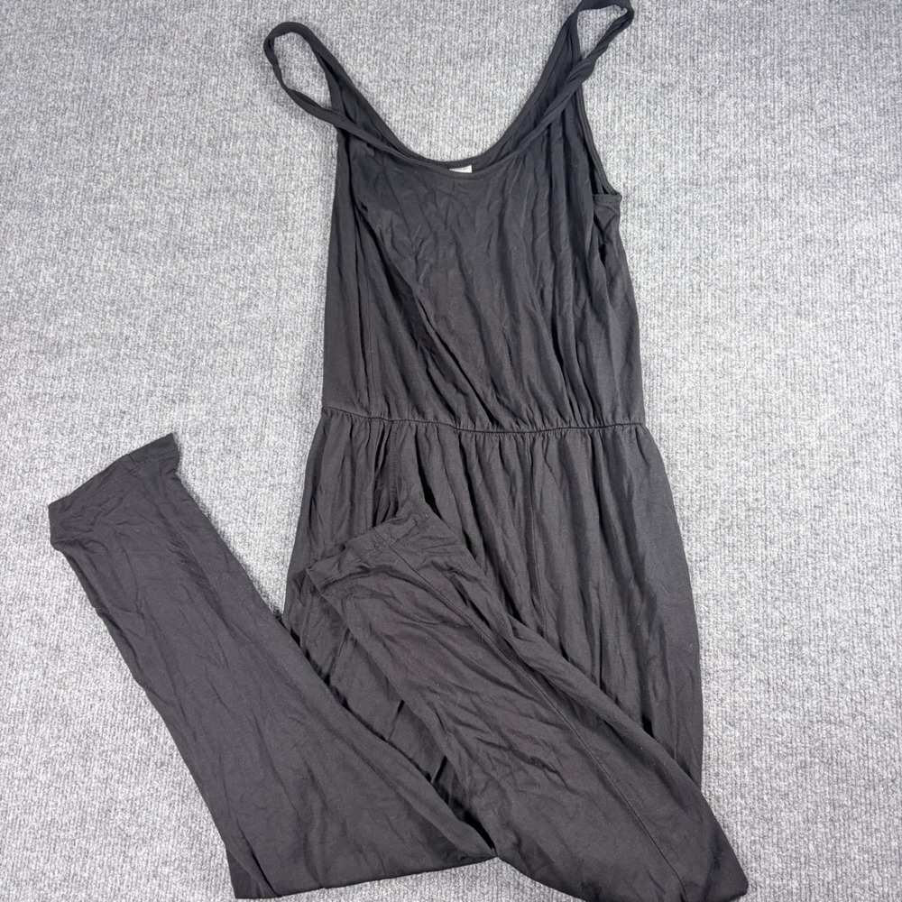 H&M Divided Basic Black Sleeveless Jumpsuit Elastic Waist Small